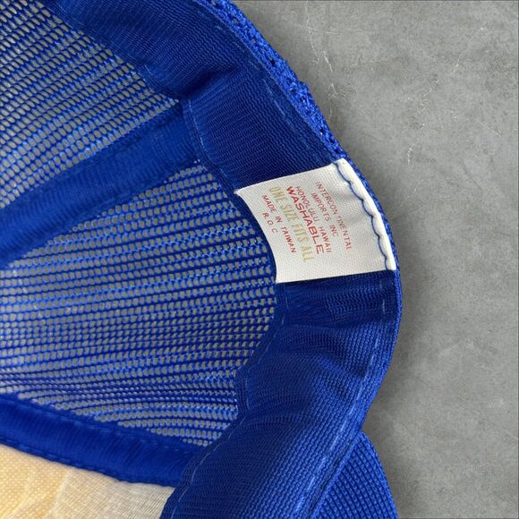 VTG 80s Hawaii Maui I Love You Laurel Leaf Embroidered Rope Snapback Trucker Hat - Picture 6 of 6